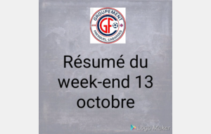 Week-end GFC 13 octobre 2018