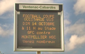 U15 Coupe d'Occitanie vs Montpellier HSC