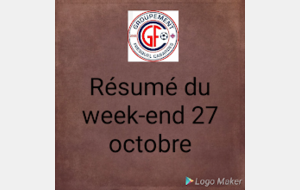 Week-end GFC 27 octobre 2018