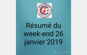 Week end 26 janvier 2019