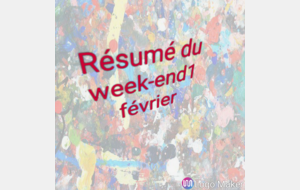 Résumé du week-end de 1 février